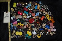 Very large lot of vintage clip earrings