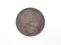 1841 Louis Philipei French 5 Franc Silver Coin