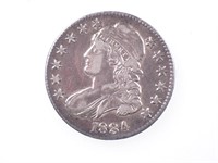 1834 US Liberty Silver Half Dollar