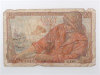 1948 French 20 Franc Note