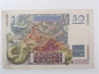 1947 French 50 Franc Note