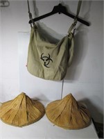 VINTAGE ASIAN HATS AND BAG
