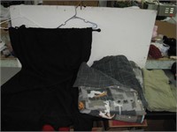 CURTAIN & ROD,SHEET & BLANKET W/MOTORCYCLES,CARS,+