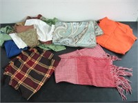 LOT OF RUNNERS,TABLE CLOTHS,NAPKINS,ETC