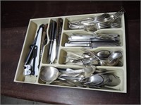 SILVERWARE AND TRAY