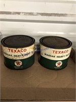 Texaco Marfak Heavy Duty 2 tins, pair