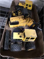 Assorted toy tractors