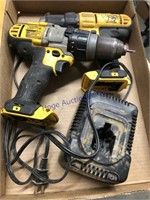 DeWalt drill/driver/hammer drill cordless, pair,