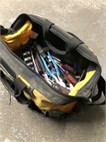 Tool bag w/ assorted tools--sockets, pliers,