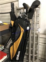 Wilson golf bag w/ clubs