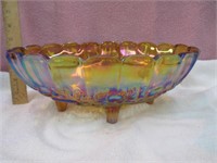 Carnival Glass Fruit Bowl
