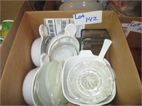 box of glass cook ware