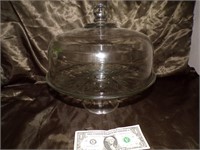 Glass Cake stand and Dome