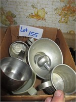 box of vintage kitchen items