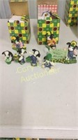 (4) John Deere Figurines  Here a chick there a
