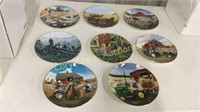 (8) collectors plates: Morning Song, Taking a