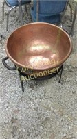 Fudge Copper Kettle With Stand 24" Diameter