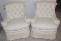 Henredon Furniture Down Upholstered Lounge Chairs