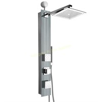 Akdy 35” Tempered Glass Shower Panel Tower System