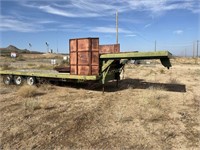 Flat Bed, 5th Wheel Trailer, Triple Axle