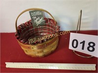 1985 CHRISTMAS COLLECTION COOKIE BASKET