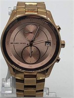 MICHAEL KORS WOMENS ROSE GOLD TONE WATCH - USED