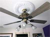 Scrollwork Ceiling Fans with Lights (Qty 2)