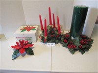 Christmas Candle Lot (3 pcs)