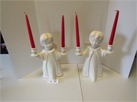 Pair of Angel Candle Holders