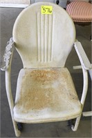 Metal porch chair