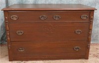 VINTAGE 3 DRAWER LOW BOY CHEST