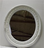 Oval Mirror White