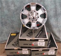 4- MKW 17" 8 LUG CHROME RIMS *MODEL MKW-41