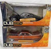 2 DUB CITY DIE CAST CARS 67 IMPALA*59 CADILLAC NEW