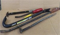 6 TIRE TOOLS*WEIGHT REMOVER *PRY BAR