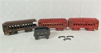 Lot of Vintage Metal Toy Train Cars
