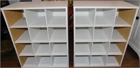 WHITE CUBBY STANDS