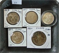 Nazi Germany Silver Coins (5)