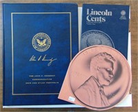 Lincoln Cents, Kennedy halves albums, not complete