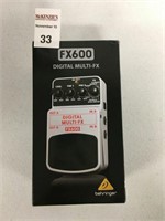 BEHRINGER DIGITAL MULTI FX FX600