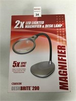 CARSON LED LIGHTED MAGNIFIER &DESK LAMP
