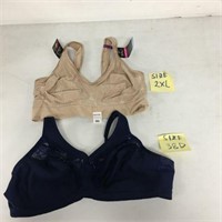 FINAL SALE ASSORTED WOMENS BRA SIZE 38D, 2XL