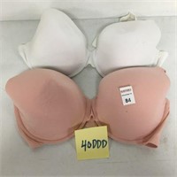 2PCS FRUIT OF THE LOOM WOMENS BRA SIZE 40DDD