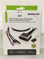 IOGEAR 2-PORT HDMI CABLE KVM SWITCH WITH AUDIO
