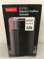 BODUM BISTRO ELECTRIC COFFEE GRINDER