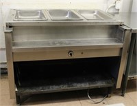 SINGLE TANK 3 WELL ELECTRIC STEAM TABLE