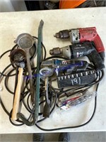 Drills, Grinder, Bits, Hammer, and Miscellaneous