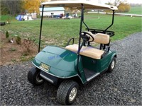 EZ GO Golf Cart, 2 cyl. 4 cycle gas engine, Model