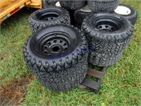 (6) ATV tires and rims, 23x10.5/12
