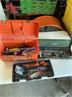 SK 1/2" Tool Set, Tool Box with Assorted Tools